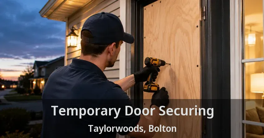 Temporary Door Securing Taylorwoods, Bolton - ON