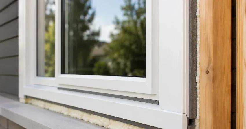 technician installing fiberglass window frame in Taylorwoods, Bolton home