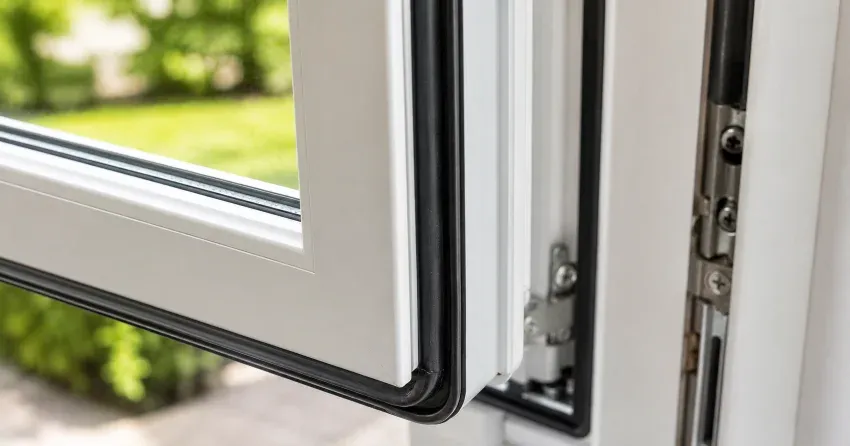 casement window cranked fully open in a Bolton home