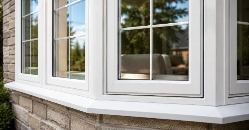 bay window alcove seating area in a living room in Queensgate, Bolton
