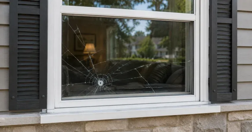 technician measuring window opening for emergency glass replacement Castlederg, Bolton