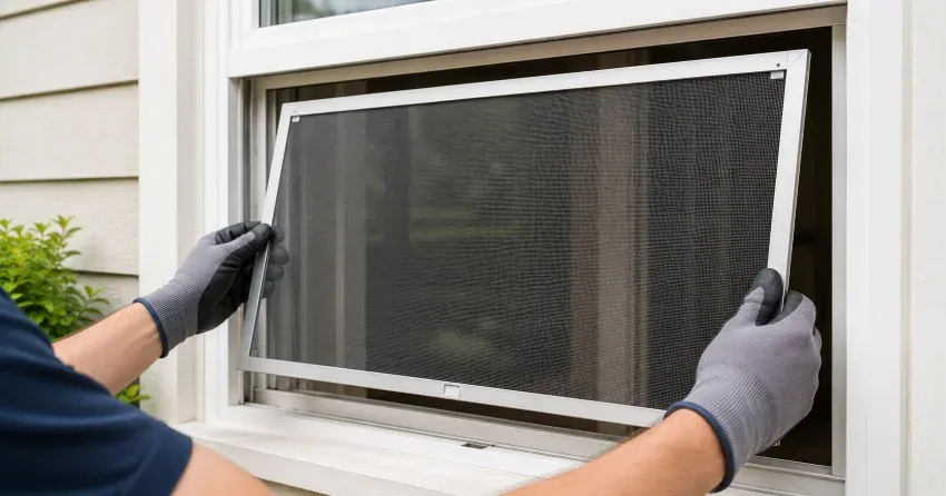 technician repairing a window sash and balance system in Castlederg, Bolton