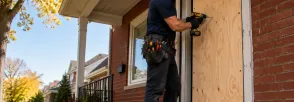 Temporary Door Securing Queensgate, Bolton